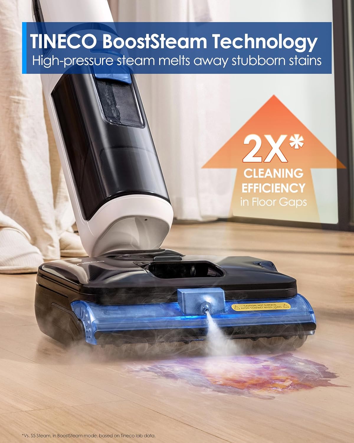 Floor One S6 Stretch Steam Corded Wet Dry Vacuum Steam