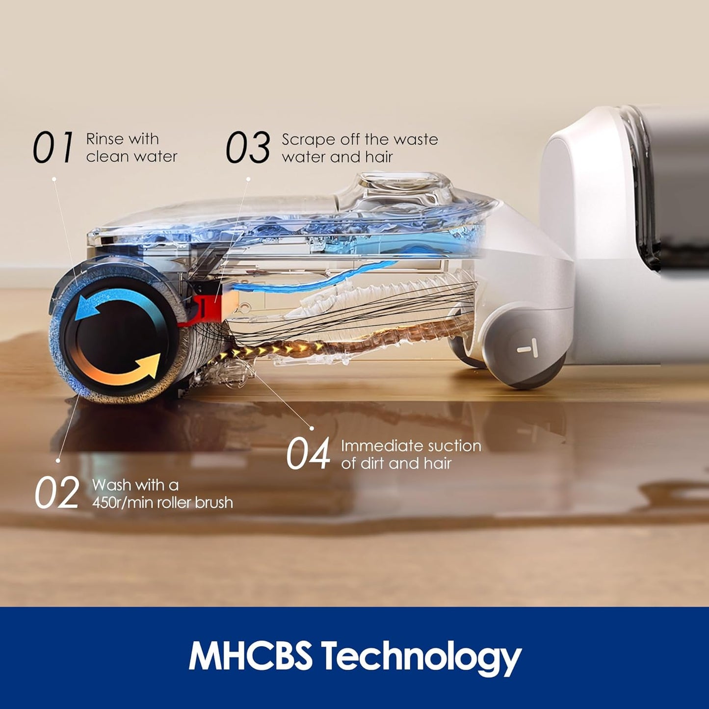 Floor One Stretch S6 Pro Series Wet/Dry Vacuum Cleaner